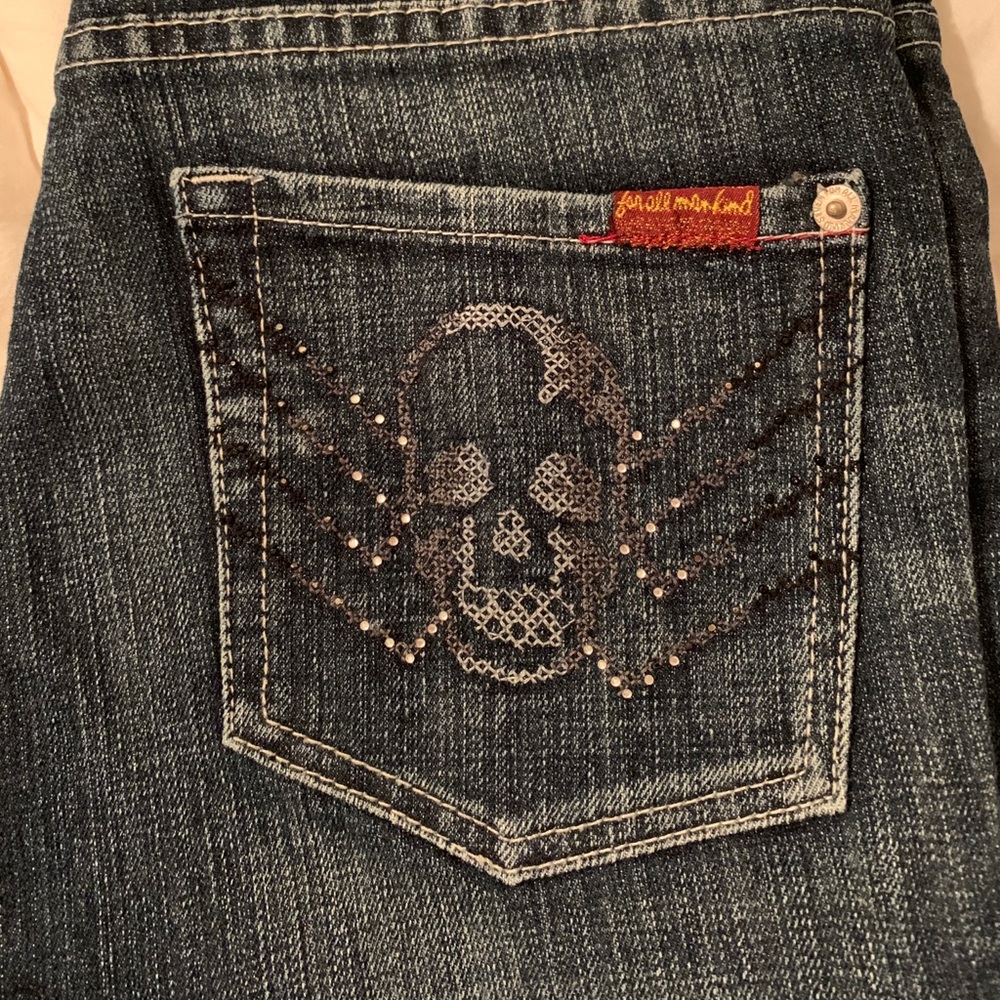 7 Jeans Boot Cut with Skull pockets
